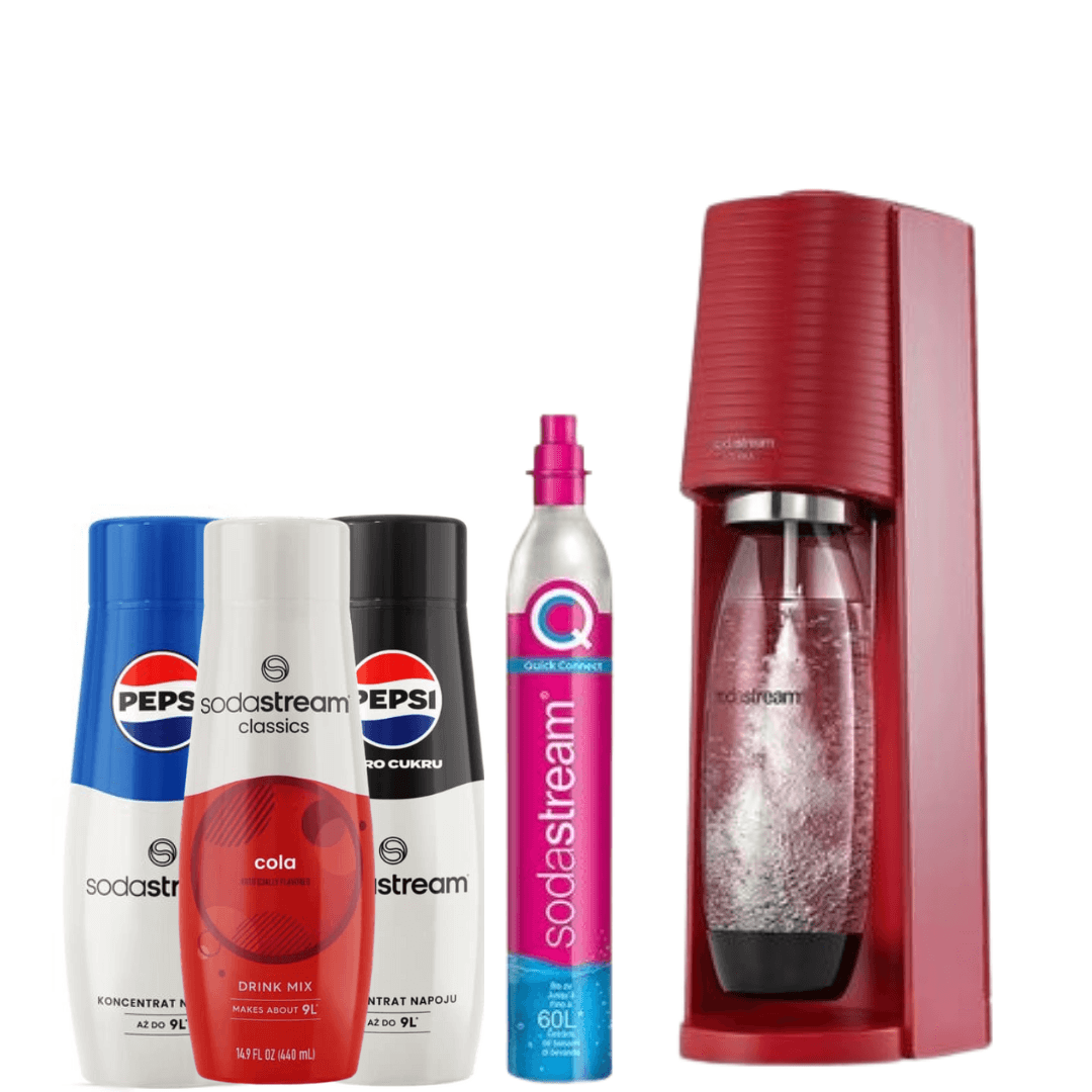 Soda Maker Terra Rossa + 3 x Concentrati