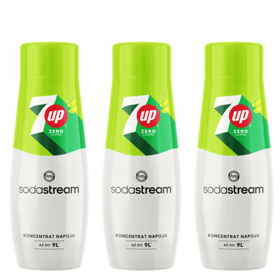 3× SodaStream 7 Up ZERO sciroppi