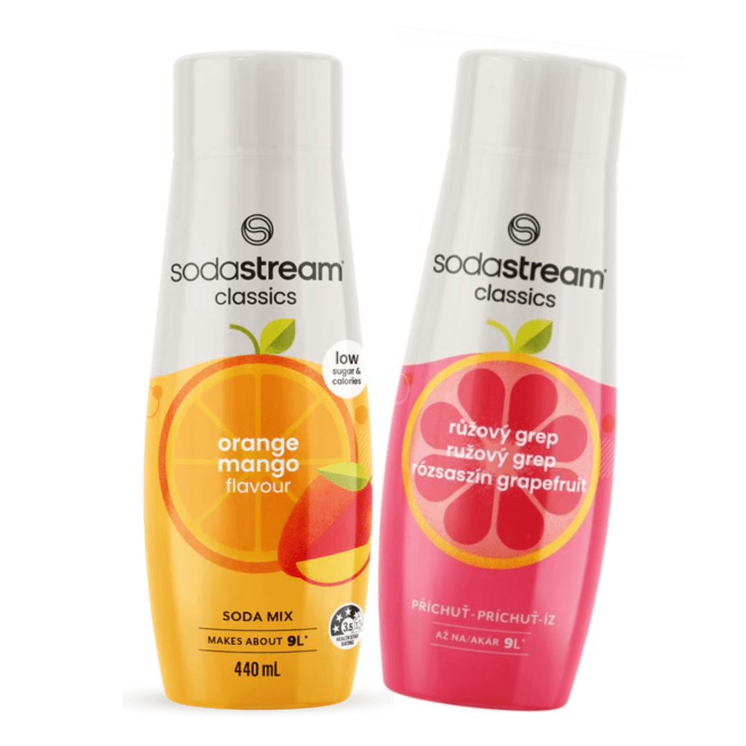 2 x Pompelmo Rosa + Arancia-Mango sciroppi
