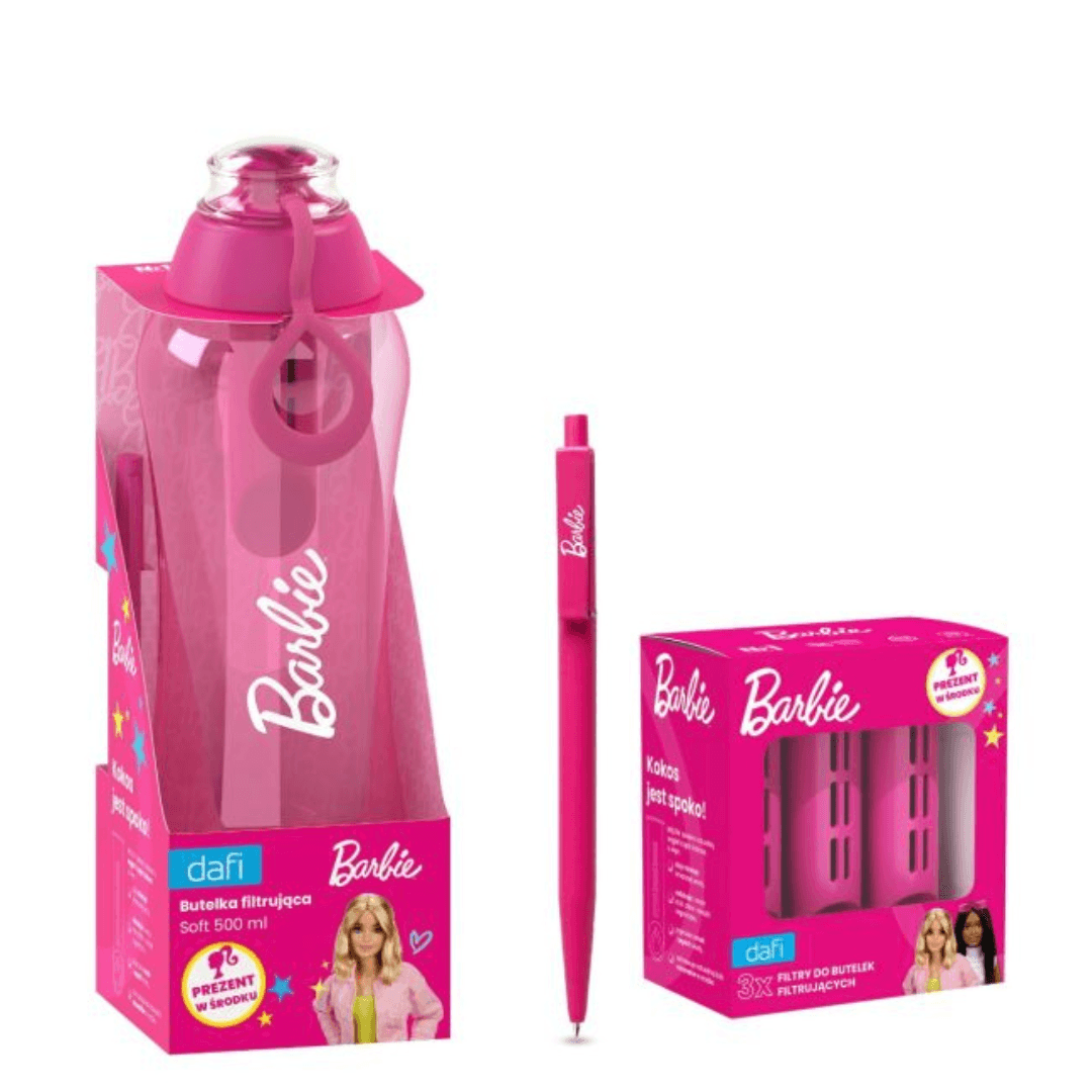 Set bottiglia filtrante BARBIE Dafi SOFT 0,5 Pink con 4 filtri