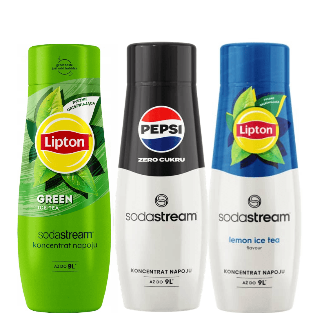 3x Lipton Lemon + Lipton Green + Pepsi Max sciroppi