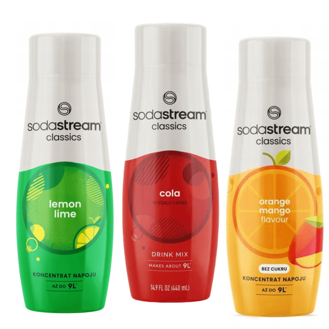3x COLA + ARANCIA-MANGO + LIMONE-LIMETTA sciroppi